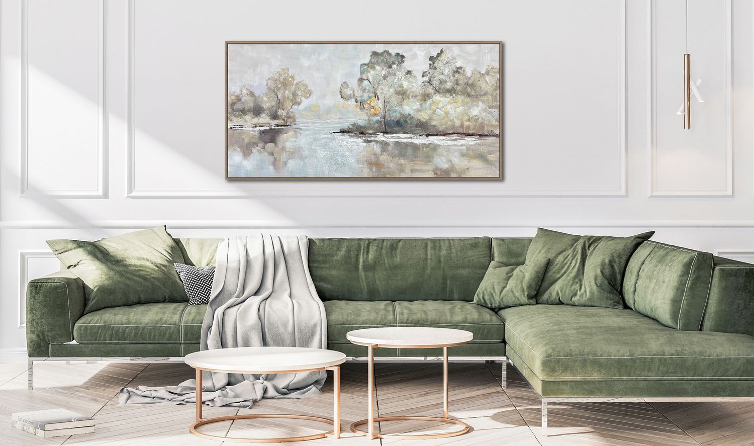 Streamline Art Misty Reflections 24x48 SUN25114