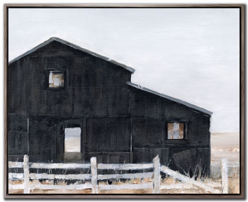Streamline Art Black Barn l 24x30 WBG24237 Streamline Art Black Barn l 24x30 WBG24237