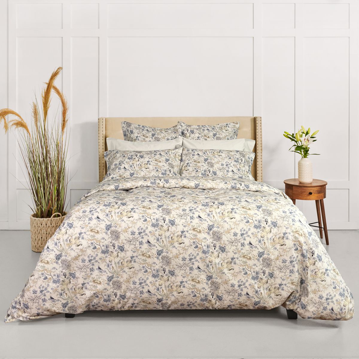 Duvet Cover Cuddledown Blue Bird Queen w/ shams Duvet Cover Cuddledown Blue Bird Queen w/ shams