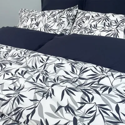 Sheet Set Cuddledown Percale Arbor Marine Queen**
