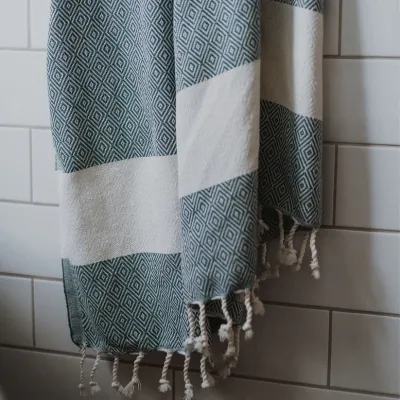 Towel Pokoloko Diamond Prussian  TTD21