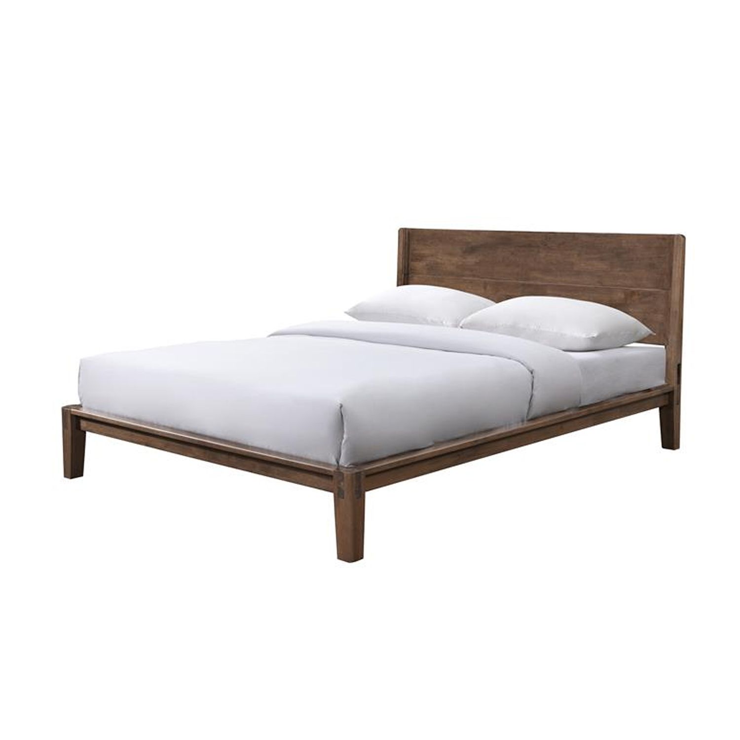 SIF Luna Queen Bed Wood Tool-Free Coffee LUN-004 SIF Luna Queen Bed Wood Tool-Free Coffee LUN-004
