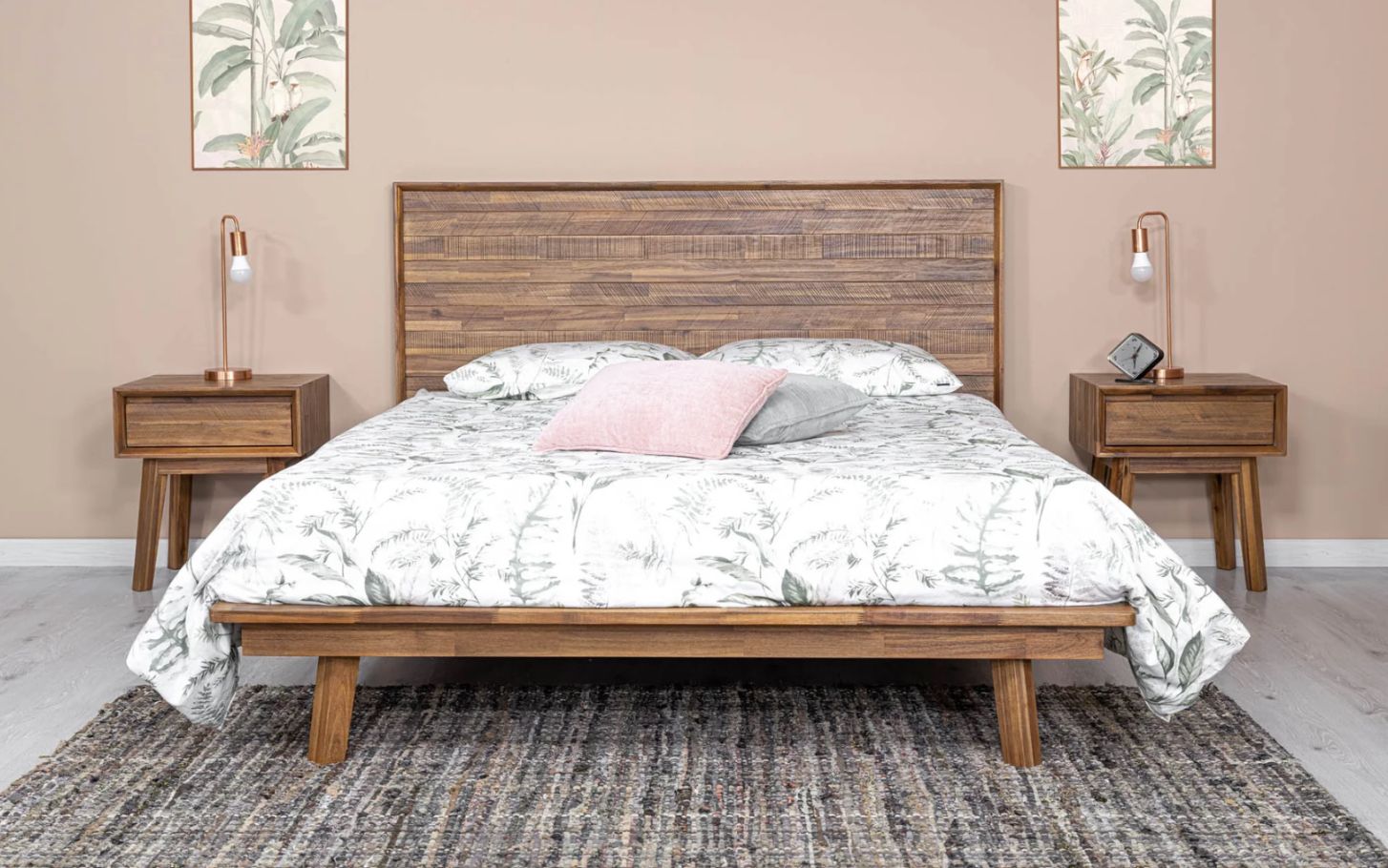 LH Gia Queen Bed Pecan GIA001QB-BRN