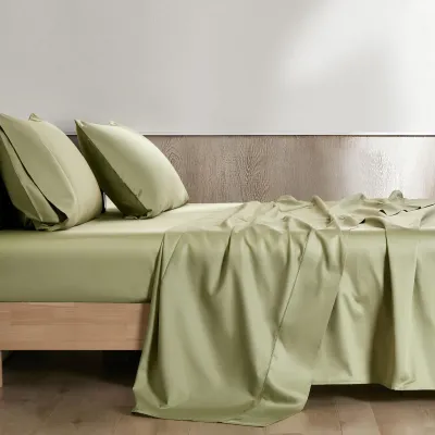 Sheets Daniadown Pima Cotton King Flat Cypress