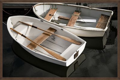 Art Northwood White Boats N4925 25 x 37