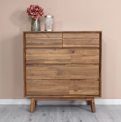 LH Gia 5 Drawer Chest Pecan GIA005-BRN