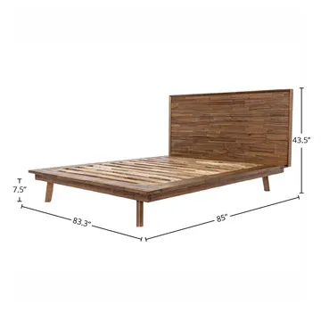 LH Gia King Bed Pecan GIA001KB-BRN