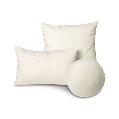 Cushions SIF Crush Round Velvet Ecru