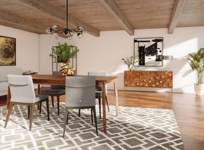 LH Kenzo Dining Table Small 60" Brown - KEN012-BRN