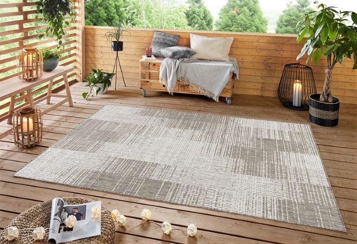 Rugs Viana Oksana Outdoor 5'3" x 7'3" OKS-79-01663A-SIVORY