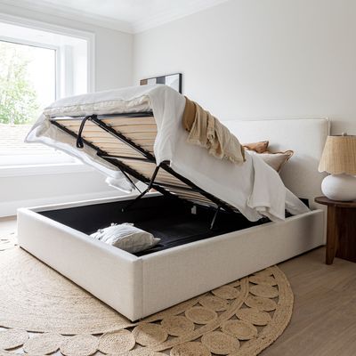 SIF Julia Bed Storage Queen Cream JUL-010