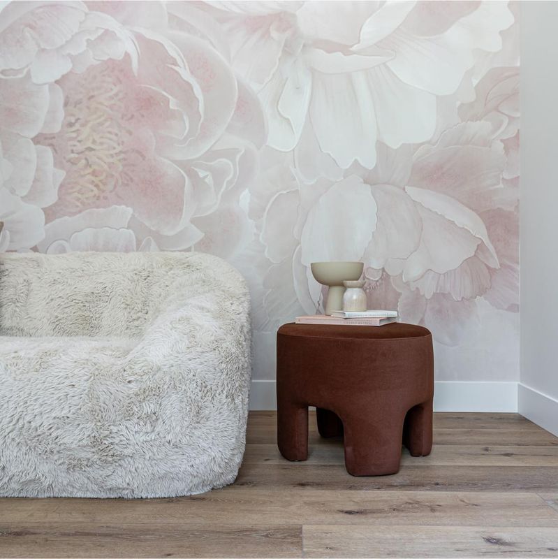 SIF Ginger Ottoman Velvet Chestnut GIN-008