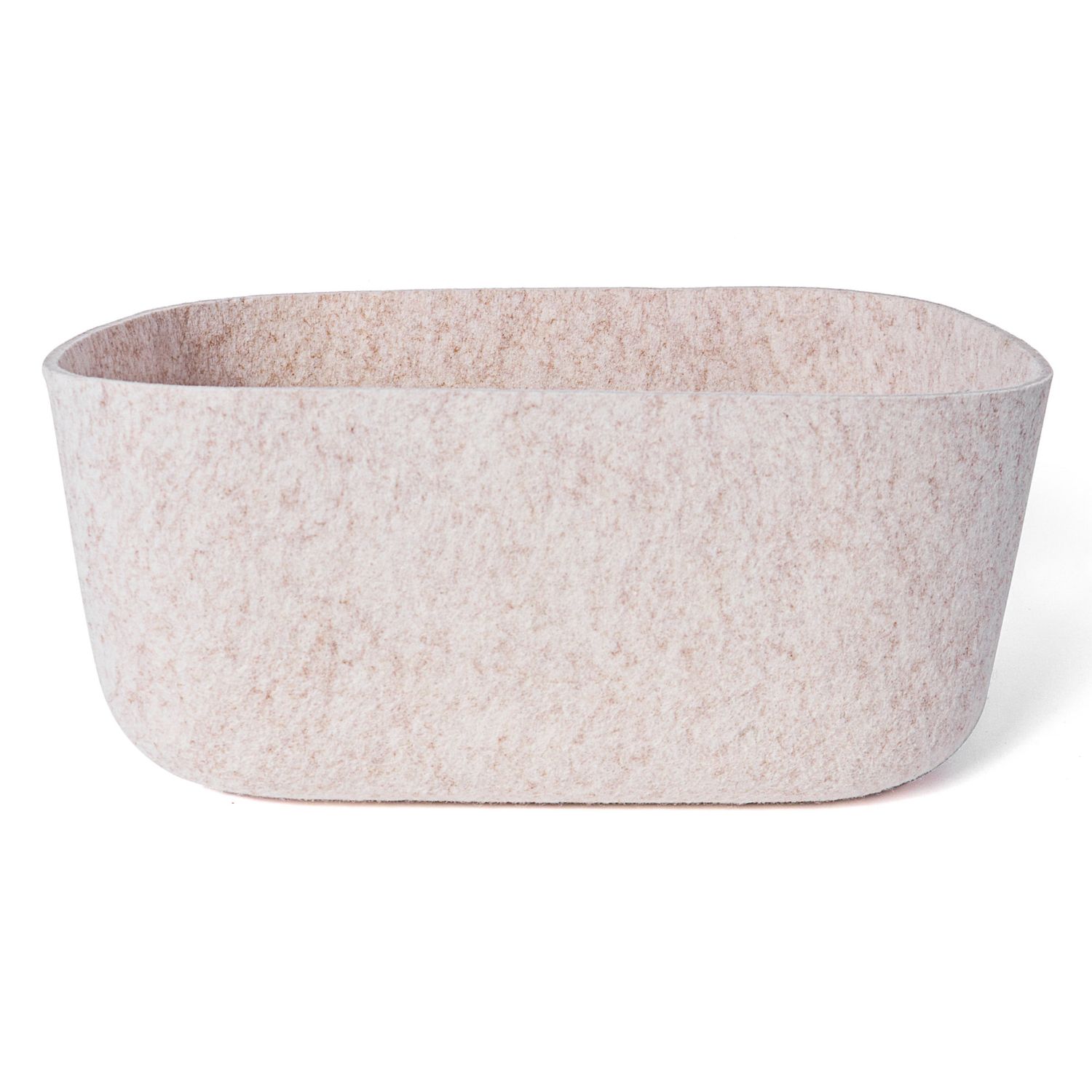 Basket Cathay Felt Cream Oval 12 x 5 10-2693