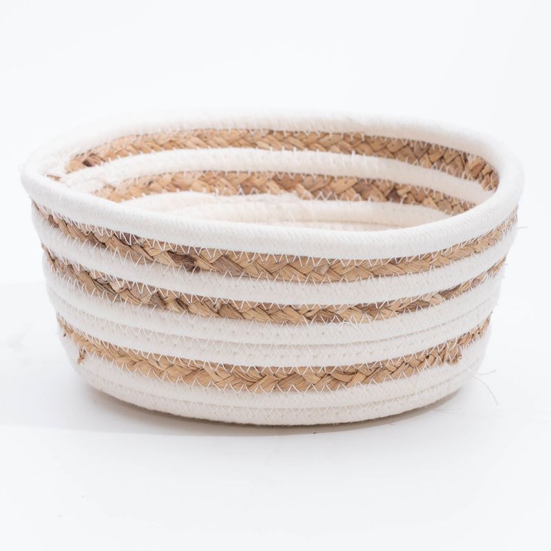 Basket Cathay WH Cotton/Water Hycnth Round 10-2655