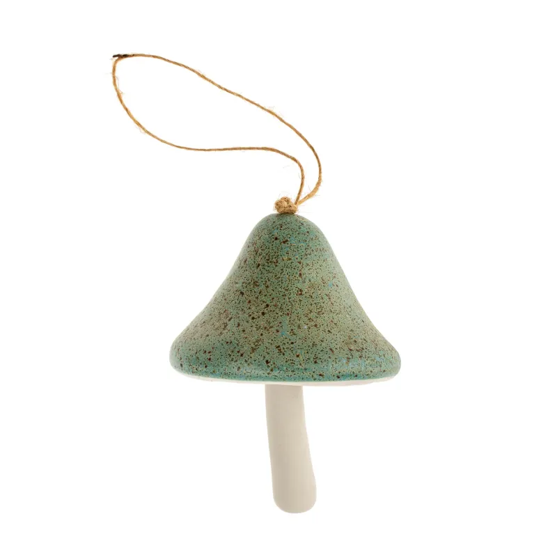 Xmas Indaba Ornament Aqua Mushroom Xmas Indaba Ornament Aqua Mushroom