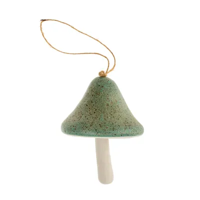 Xmas Indaba Ornament Aqua Mushroom