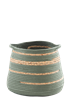 Basket Ganz Green & Nat Woven Med CB197667