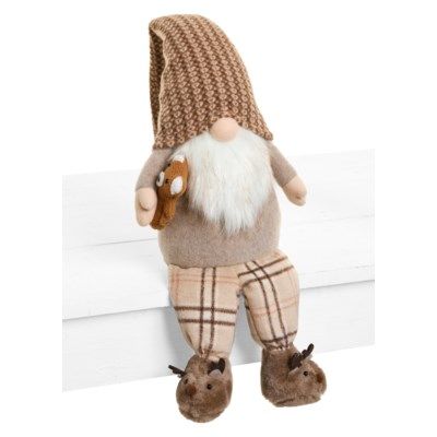 Xmas ADV Gnome Sitting Brown/Beige 3740151
