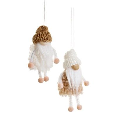 Xmas ADV Ornament Girls WHT/BRN 3970766