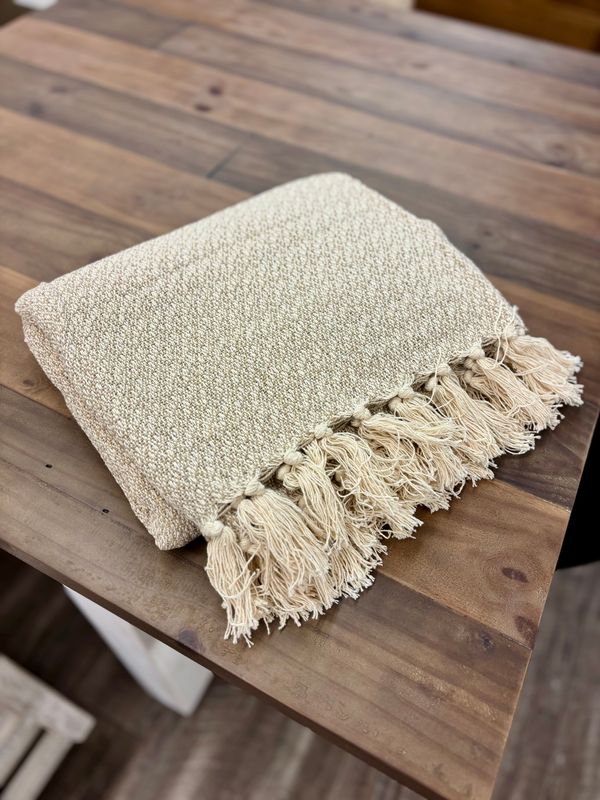 Throw Ganz Marble Tan CB195028