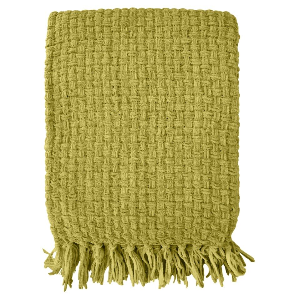 Throw Fab Styles Weave Green 50x60 31637