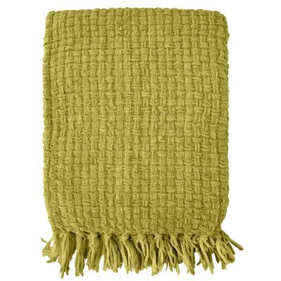 Throw Fab Styles Weave Green 50x60 31637