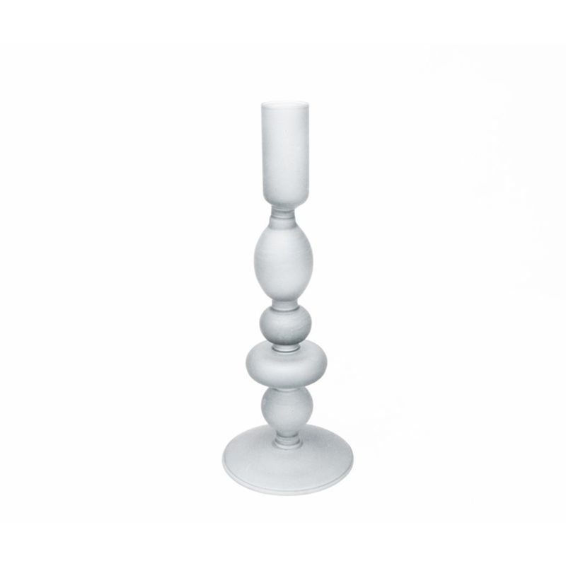 Candle Holder Nostalgia Frosted White LG 892-004