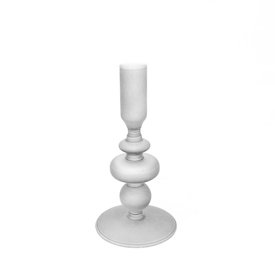 Candle Holder Nostalgia Frosted White SM 892-003 Candle Holder Nostalgia Frosted White SM 892-003