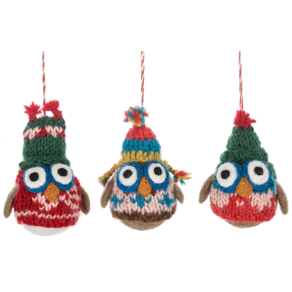 Xmas Ganz Ornament Winter Owl MX199730 Xmas Ganz Ornament Winter Owl MX199730
