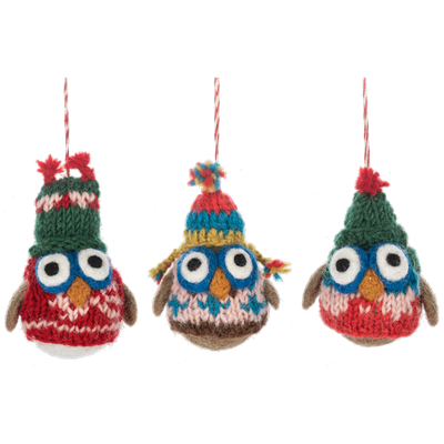 Xmas Ganz Ornament Winter Owl MX199730