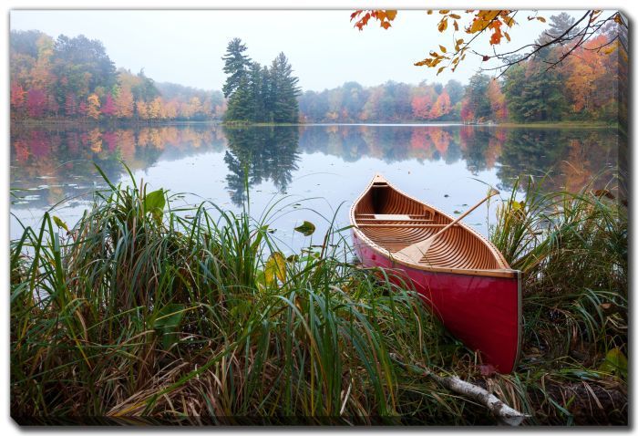 Streamline Art Red Wood Canoe D4369 30x45 Streamline Art Red Wood Canoe D4369 30x45