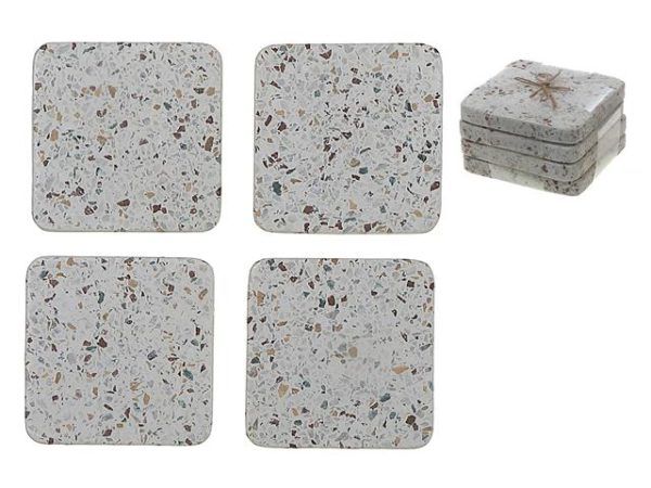 Coasters CasaDecor Terrazzo Square Set 4 AP1056