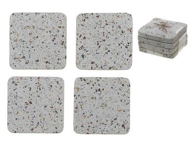 Coasters CasaDecor Terrazzo Square Set 4 AP1056