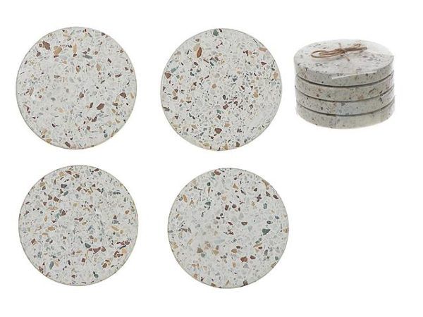 Coasters CasaDecor Terrazzo Round Set 4 AP1055