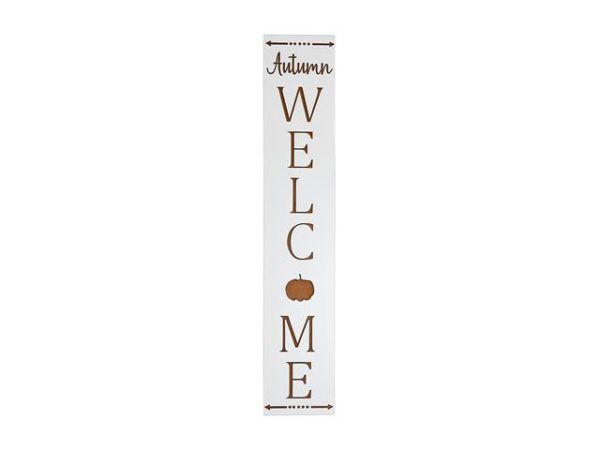 Sign CasaDecor White Welcome Wall ME3077 Sign CasaDecor White Welcome Wall ME3077