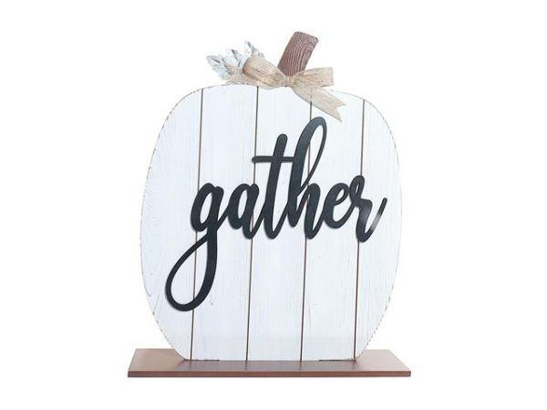 Sign CasaDecor White Pumpkin Gather SC1006