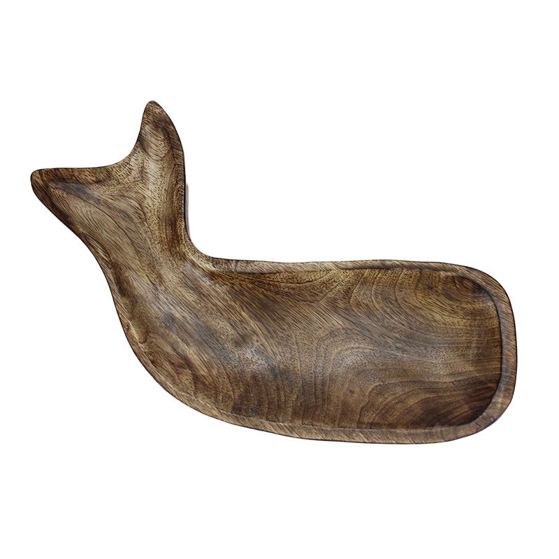 Plate Koppers Whale Wood 58204