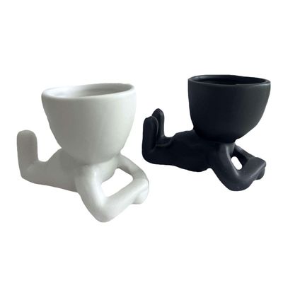 Planter Koppers Laying Person White 57123