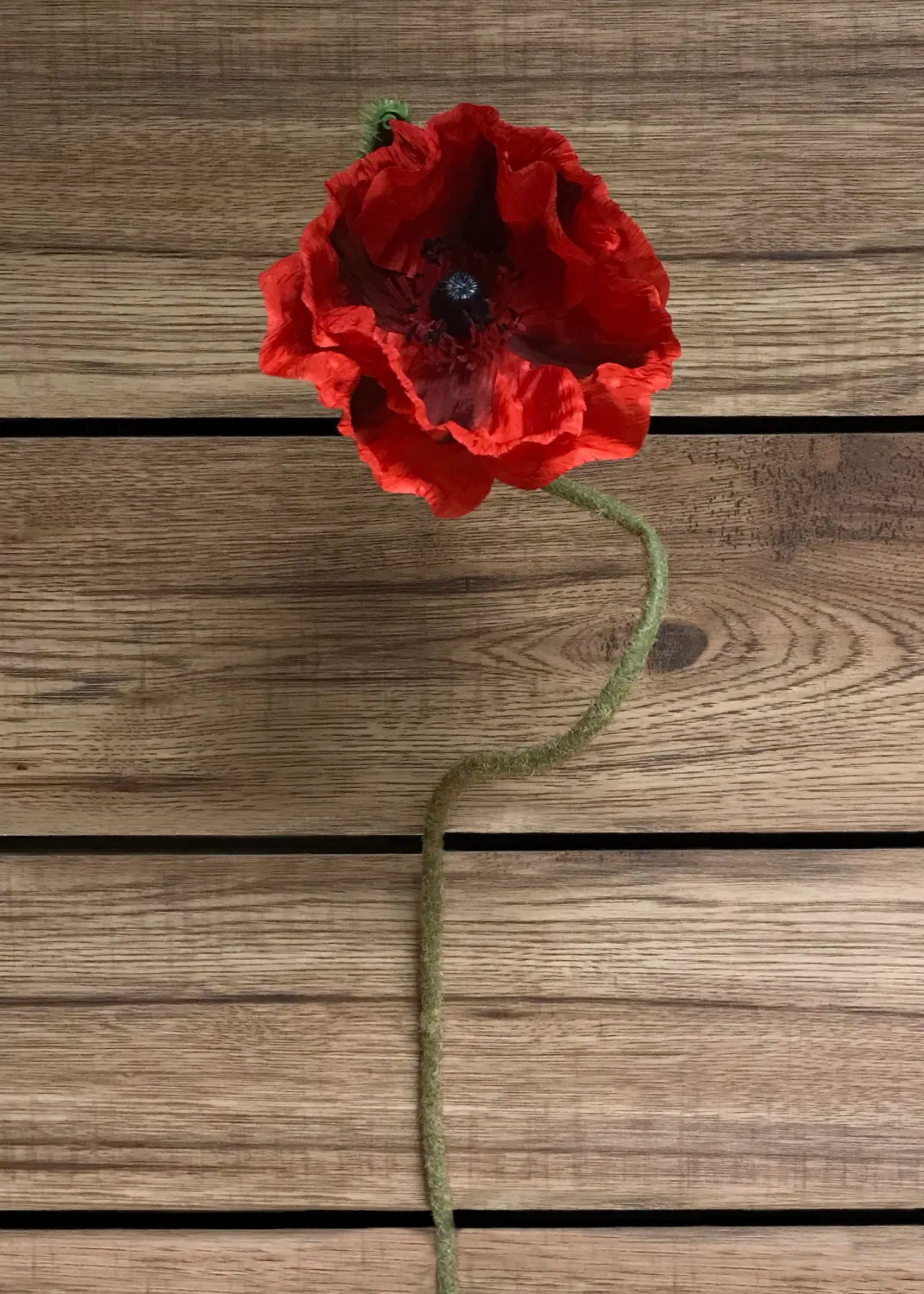 Flowers TriW Red Poppy Stem 31" 00961R