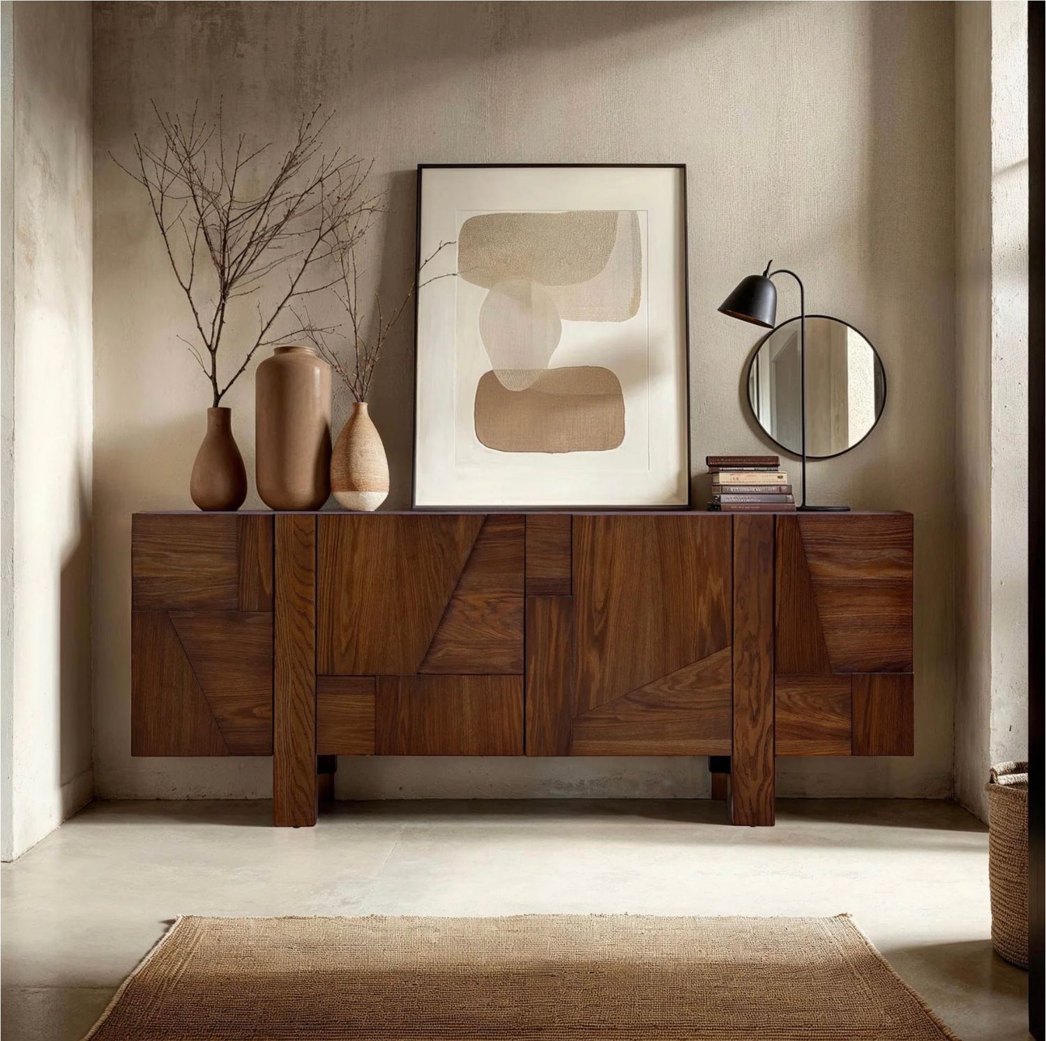 LH Abstract 4 Door Sideboard ABT004B LH Abstract 4 Door Sideboard ABT004B