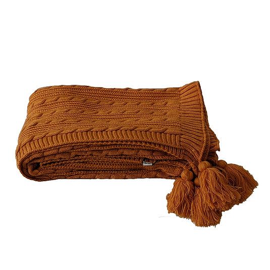 Throw Livia Comfort Throw Dark Orange 50x60 COM-04