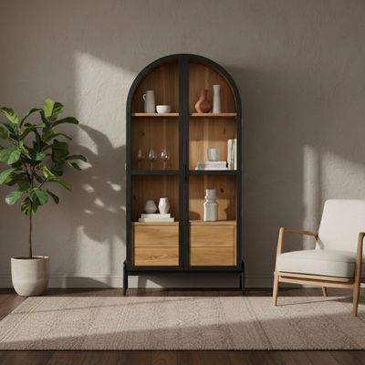 LH Remix Display Cabinet Antique Black RMT015-ABL