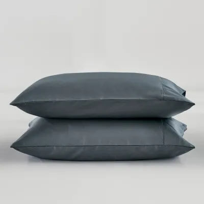 Pillow Cases Daniadown Pima Queen ( Pair ) Steel Blue Pillow Cases Daniadown Pima Queen ( Pair ) Steel Blue