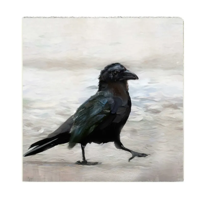 Cedar Mountain Art Block Crow Walking Cedar Mountain Art Block Crow Walking