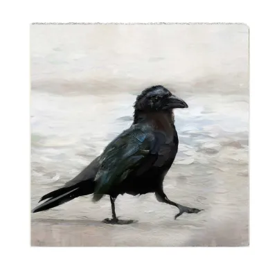 Cedar Mountain Art Block Crow Walking