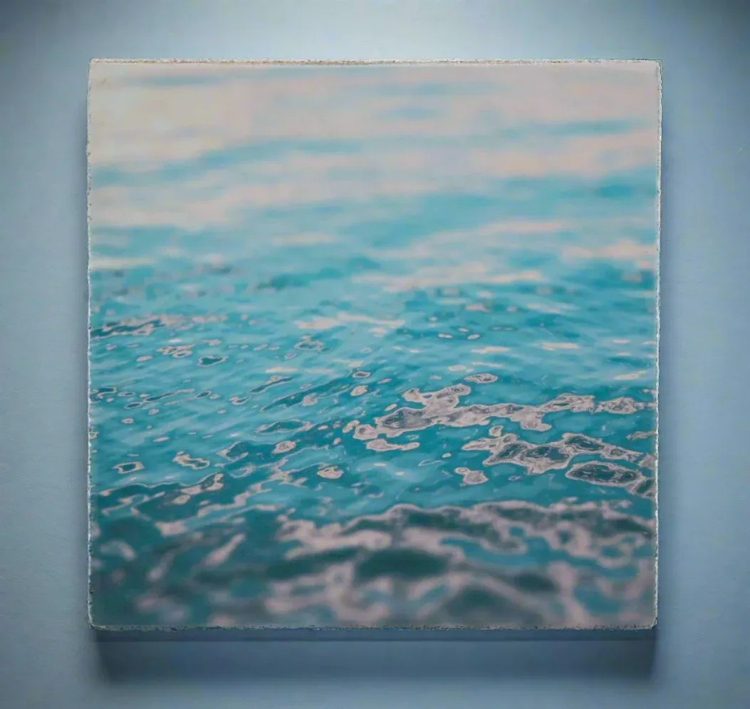 Cedar Mountain Art Block Sunset Water