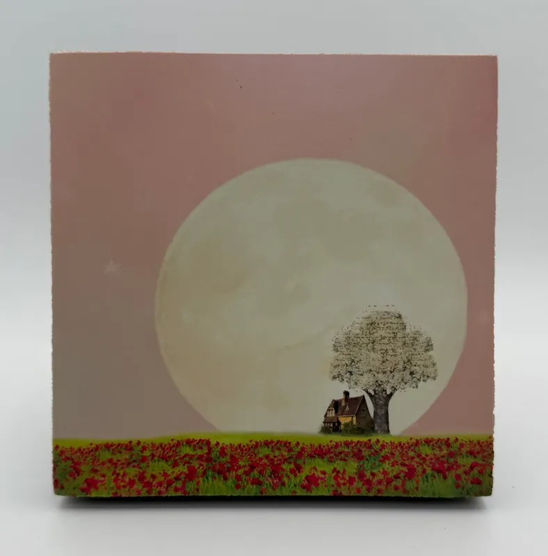 Cedar Mountain Art Block Strawberry Moon