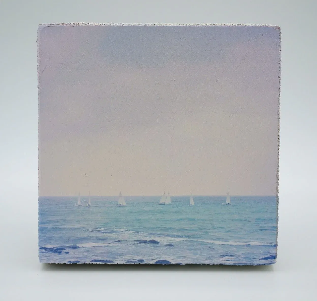 Cedar Mountain Art Block Sailboats at Sea