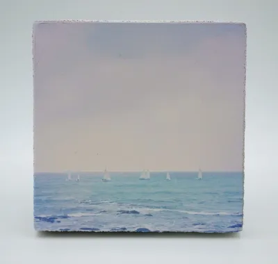 Cedar Mountain Art Block Sailboats at Sea