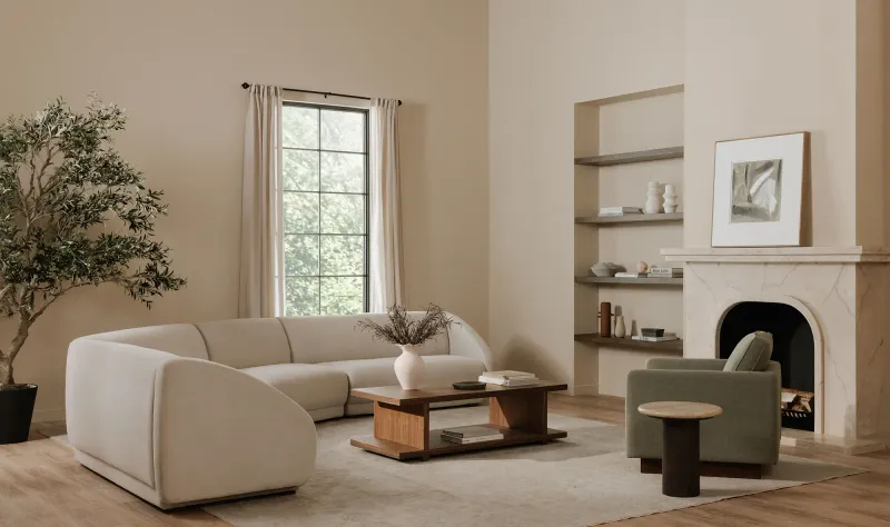 Moes Miri Coffee Table Walnut ER-2096-03